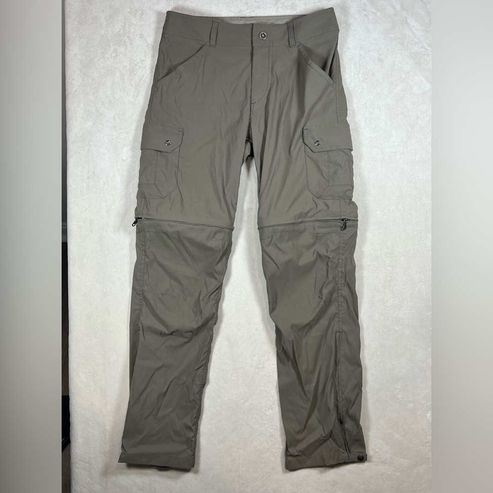 Kuhl Men's Medium Stealth Zip Breakaway Cargo Hiking Outdoor Pants - Tan